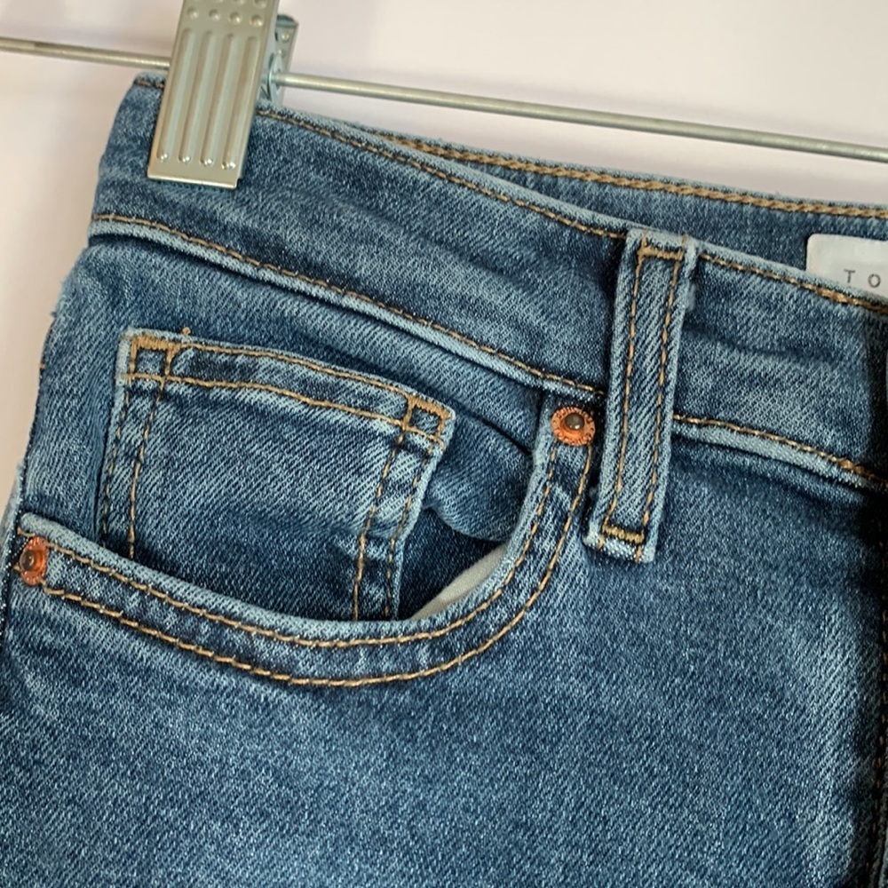 Topshop Blue Jamie Skinny Jeans Size 25 - Picture 3 of 11